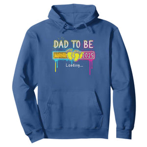 New Dad 2025 Hoodie Loading Dad To Be Est 2025 TS09 Royal Blue Print Your Wear