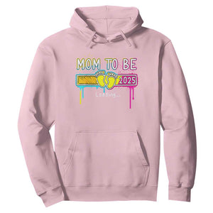 New Mom 2025 Hoodie Loading Mom To Be Est 2025 TS09 Light Pink Print Your Wear