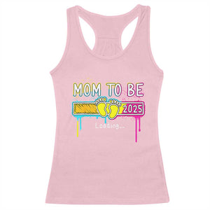 New Mom 2025 Racerback Tank Top Loading Mom To Be Est 2025 TS09 Light Pink Print Your Wear