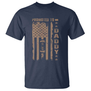 New Dad 2025 T Shirt Promoted To Daddy Est 2025 TS09 Navy Print Your Wear