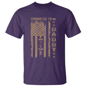 New Dad 2025 T Shirt Promoted To Daddy Est 2025 TS09 Purple Print Your Wear