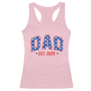 Dad Est 2025 Racerback Tank Top Patriotic America Flag New Father TS09 Light Pink Print Your Wear