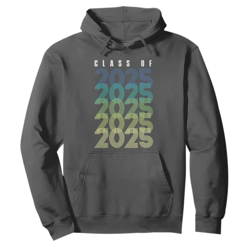 Graduation Hoodie Class Of 2025 Retro TS09 Dark Heather Print Your Wear