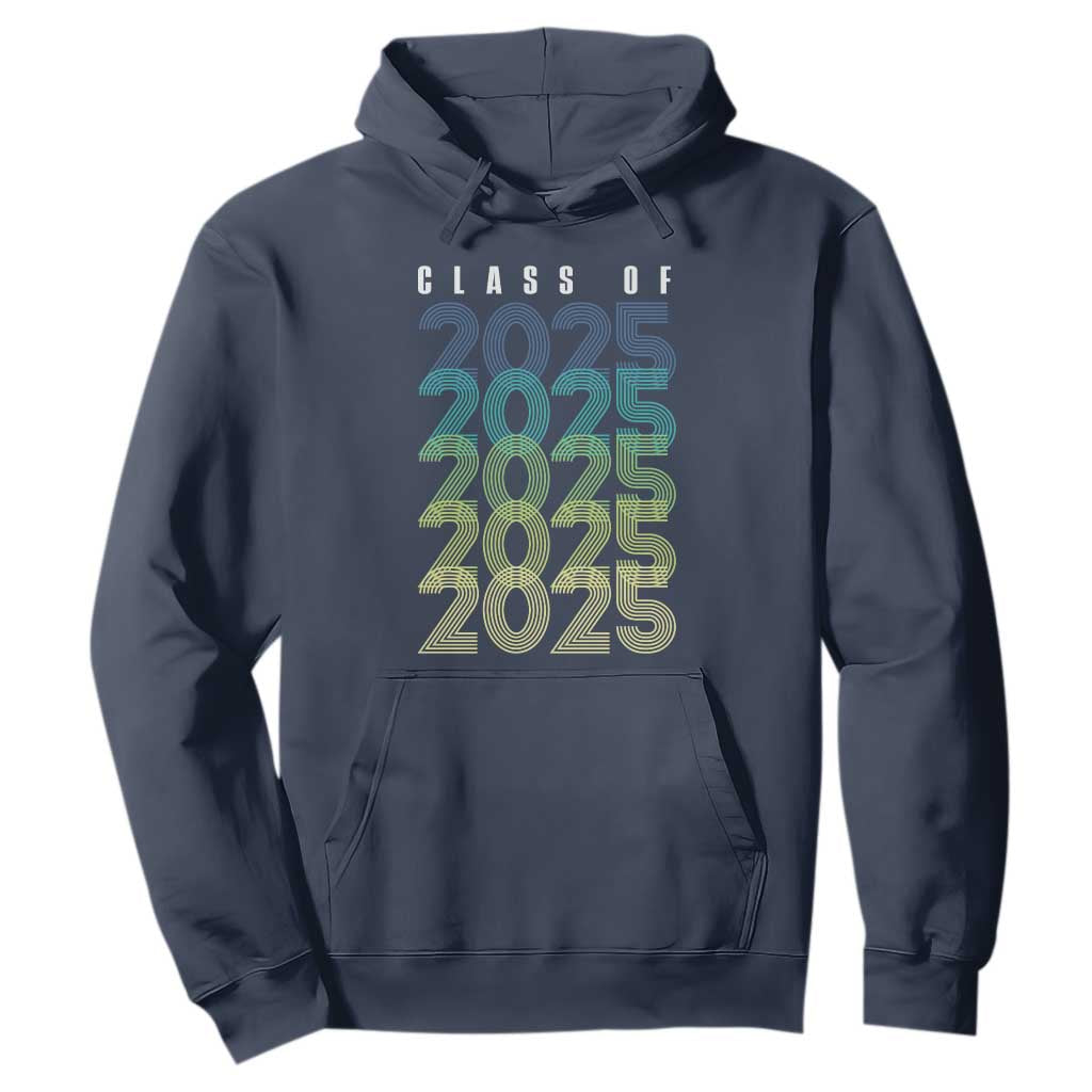 Graduation Hoodie Class Of 2025 Retro TS09 Navy Print Your Wear