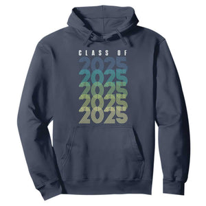 Graduation Hoodie Class Of 2025 Retro TS09 Navy Print Your Wear