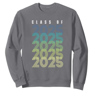 Graduation Sweatshirt Class Of 2025 Retro TS09 Charcoal Print Your Wear