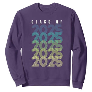 Graduation Sweatshirt Class Of 2025 Retro TS09 Purple Print Your Wear