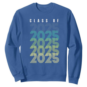 Graduation Sweatshirt Class Of 2025 Retro TS09 Royal Blue Print Your Wear