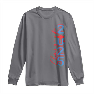 Graduation Class Of 2025 Long Sleeve Shirt TS09 Charcoal Print Your Wear