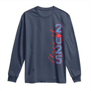 Graduation Class Of 2025 Long Sleeve Shirt TS09 Navy Print Your Wear