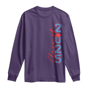 Graduation Class Of 2025 Long Sleeve Shirt TS09 Purple Print Your Wear