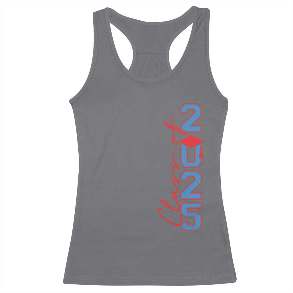 Graduation Class Of 2025 Racerback Tank Top TS09 Charcoal Print Your Wear
