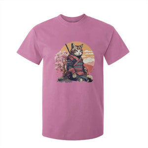 Japanese Samurai Cat T Shirt For Kid Floral Warrior Geisha Woman Tokyo Anime TS09 Azalea Print Your Wear