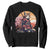 Japanese Samurai Cat Sweatshirt Floral Warrior Geisha Woman Tokyo Anime TS09 Black Print Your Wear