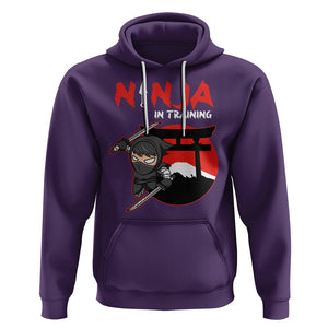 Ninja Hoodie In Training Cool Warrior Kids Boy Man Ninjutsu TS09 Purple Printyourwear