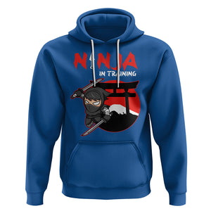 Ninja Hoodie In Training Cool Warrior Kids Boy Man Ninjutsu TS09 Royal Blue Printyourwear