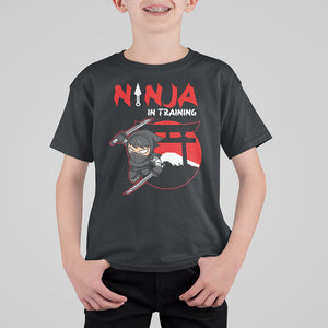 Ninja T Shirt For Kid In Training Cool Warrior Kids Boy Man Ninjutsu TS09 Black Printyourwear