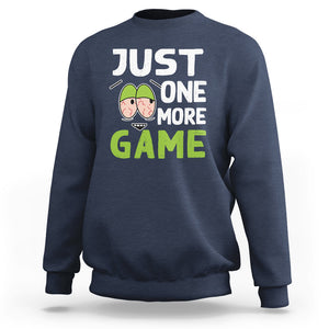 Funny Video Gamer Sweatshirt Just One More Game Kids Boys Man TS09 Navy Printyourwear