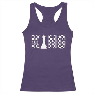 Her King Chess Couple Matching Racerback Tank Top TS09 Purple Print Your Wear