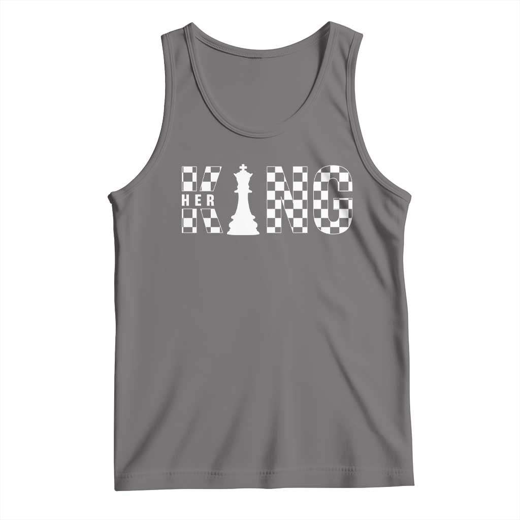 Couple Matching Chess Her King Tank Top TS09 Deep Heather Print Your Wear