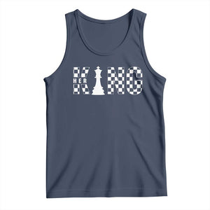 Couple Matching Chess Her King Tank Top TS09 Navy Print Your Wear