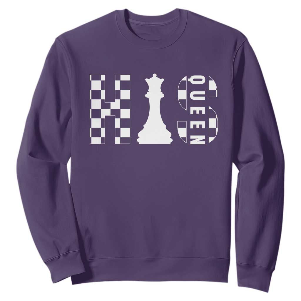 His Queen Chess Couple Matching Sweatshirt TS09 Purple Print Your Wear