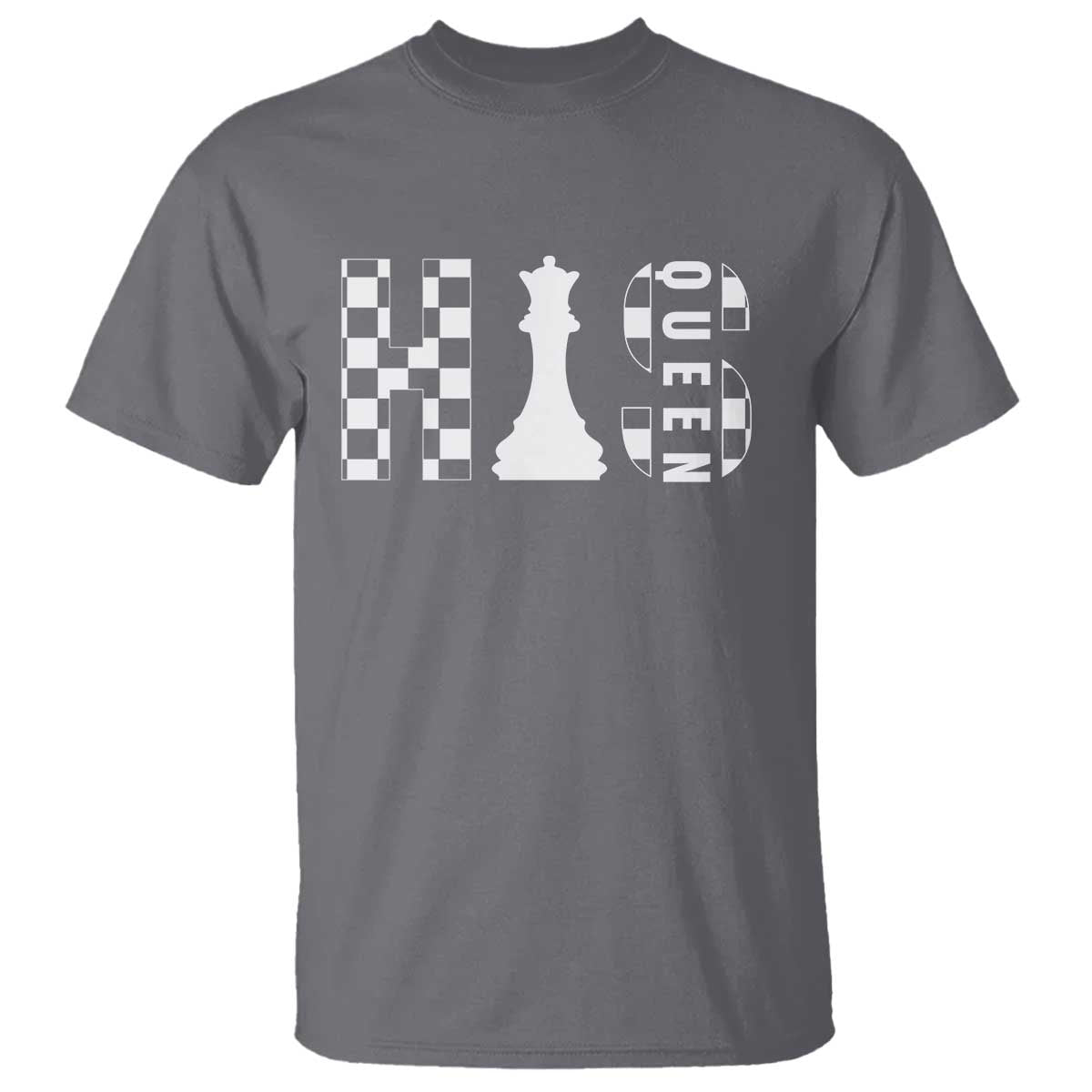 His Queen Chess Couple Matching T Shirt TS09 Charcoal Print Your Wear