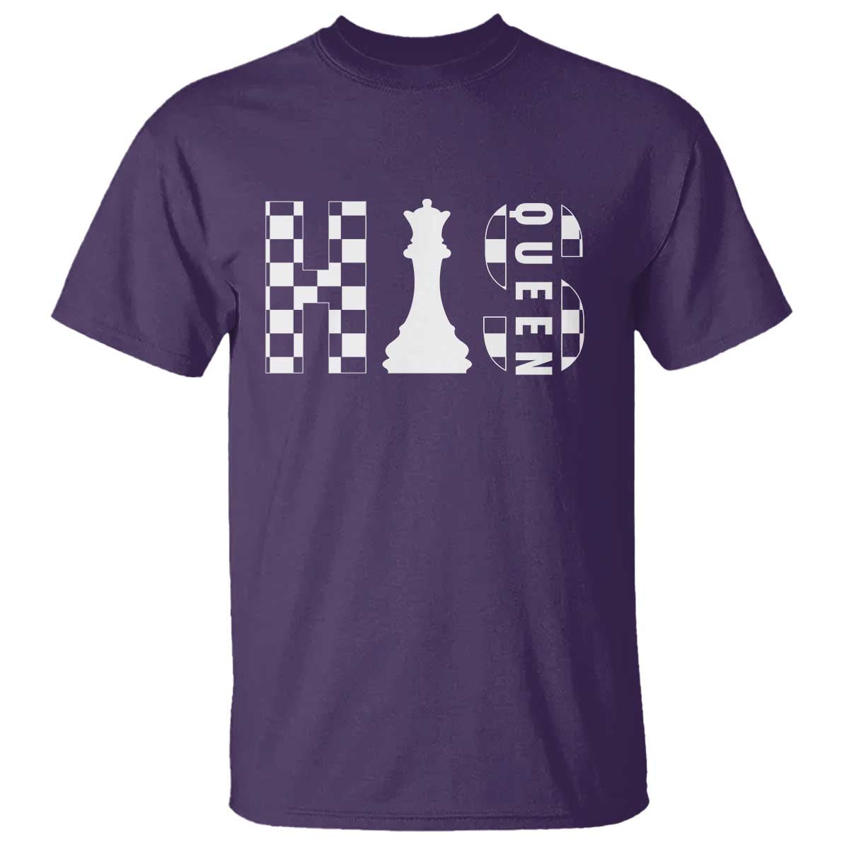 His Queen Chess Couple Matching T Shirt TS09 Purple Print Your Wear