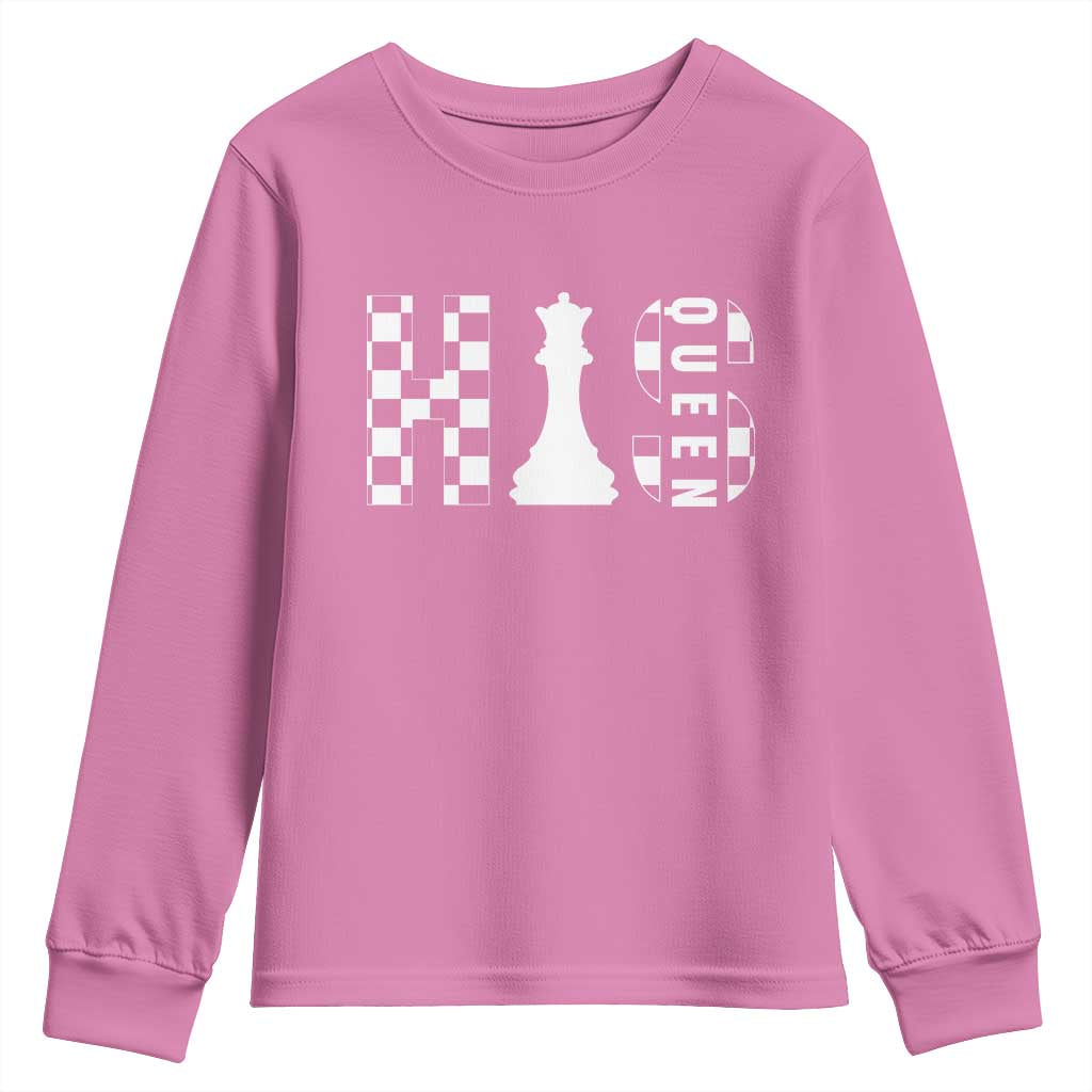 His Queen Chess Couple Matching Youth Sweatshirt TS09 Azalea Print Your Wear