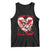 Funny Valentine's Day Tank Top Sorry Cupid I've Been Feral Raccoon TS09 Black Print Your Wear