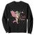 Funny Valentine's Day Sweatshirt It's Love Time Cowboy Cupid TS09 Black Print Your Wear