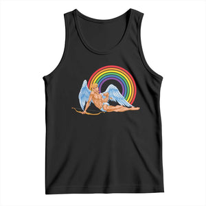 Funny Valentine's Day LGBT Cupid Tank Top TS09 Black Print Your Wear