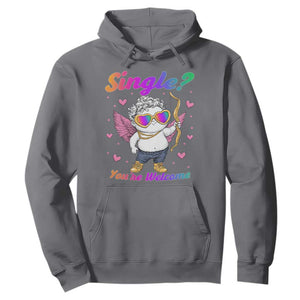 Funny Single You're Welcome Hoodie Rainbow LGBT Cupid TS09 Charcoal Print Your Wear