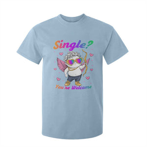 Funny Single You're Welcome T Shirt For Kid Rainbow LGBT Cupid TS09 Light Blue Print Your Wear