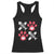 Valentine's Day Cat Lover Racerback Tank Top Cute Kitten Paw XO TS09 Black Print Your Wear