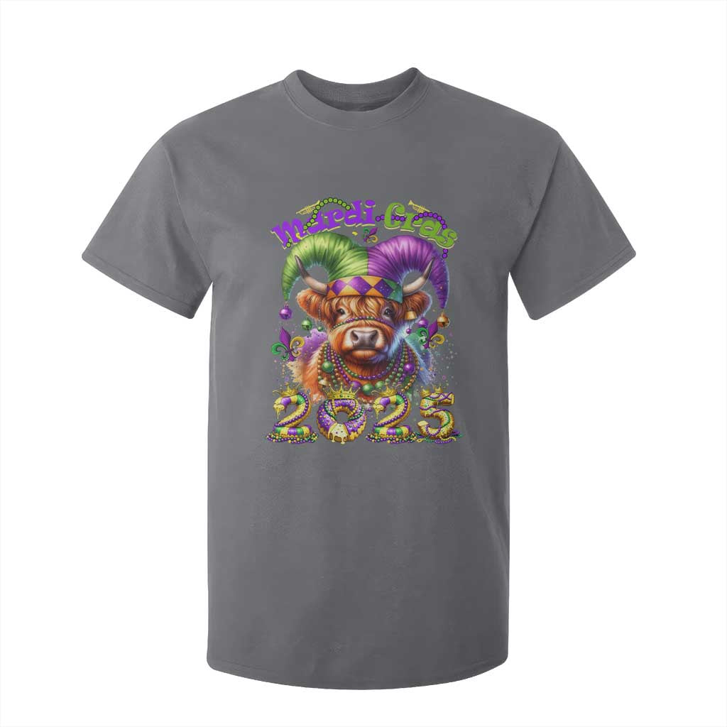 Mardi Gras 2025 T Shirt For Kid Cow Jester Outfit TS09 Charcoal Print Your Wear