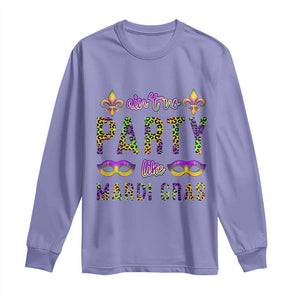 Ain't No Party Like Mardi Gras Long Sleeve Shirt TS09 Violet Print Your Wear