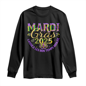 Mardi Gras 2025 Long Sleeve Shirt Laissez Les Bon Temps Rouler TS09 Black Print Your Wear