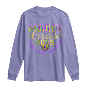 Mardi Gras 2025 Long Sleeve Shirt Laissez Les Bon Temps Rouler TS09 Violet Print Your Wear