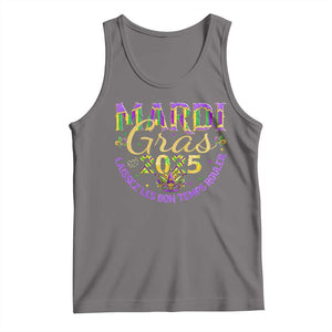 Mardi Gras 2025 Tank Top Laissez Les Bon Temps Rouler TS09 Deep Heather Print Your Wear