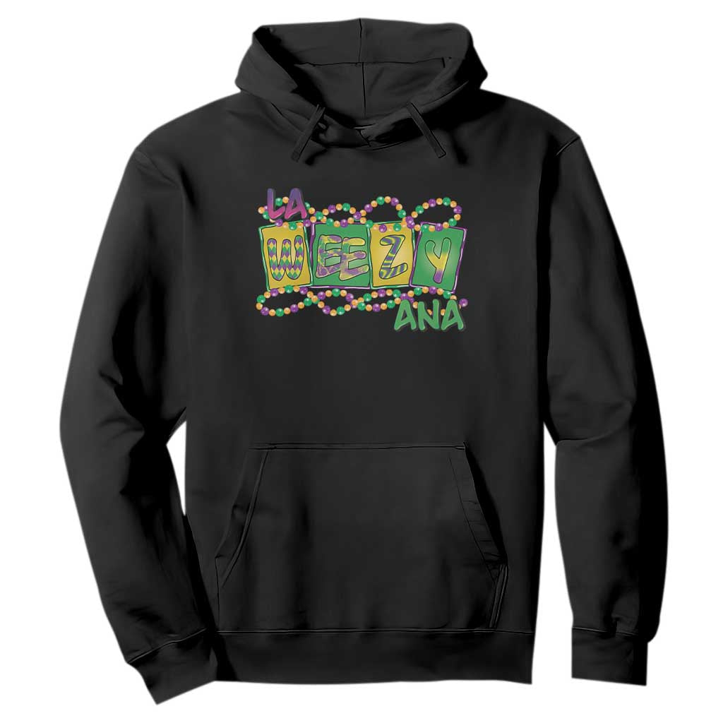 Mardi Gras La Weezy Ana Hoodie TS09 Black Print Your Wear