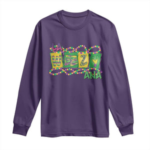 Mardi Gras La Weezy Ana Long Sleeve Shirt TS09 Purple Print Your Wear