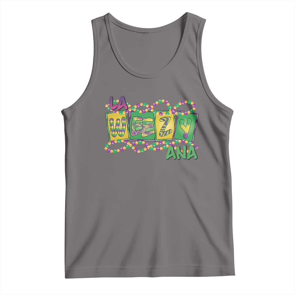 Mardi Gras La Weezy Ana Tank Top TS09 Deep Heather Print Your Wear