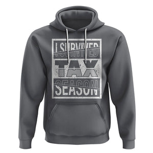 Funny Accountant Hoodie I Survived Tax Season TS09 Charcoal Printyourwear