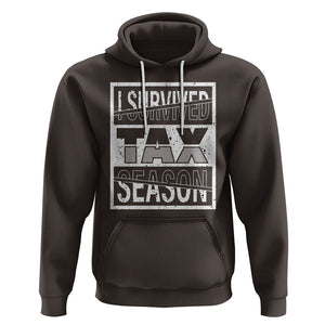 Funny Accountant Hoodie I Survived Tax Season TS09 Dark Chocolate Printyourwear