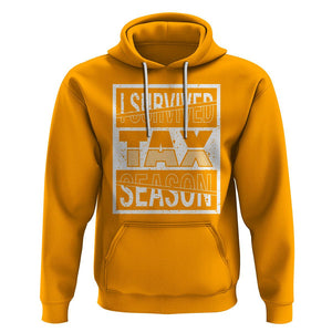 Funny Accountant Hoodie I Survived Tax Season TS09 Gold Printyourwear