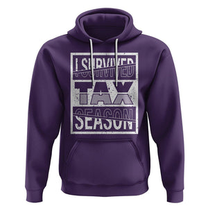 Funny Accountant Hoodie I Survived Tax Season TS09 Purple Printyourwear