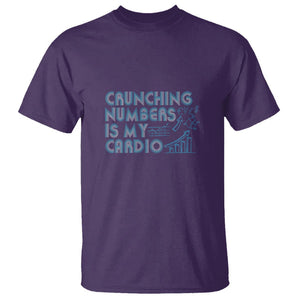 Funny Accountant T Shirt Crunching Numbers Is My Cardio TS09 Purple Printyourwear