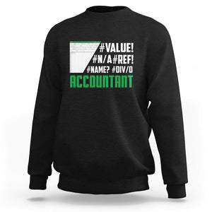 Funny Accountant Errors In Excel Sweatshirt TS09 Black Printyourwear