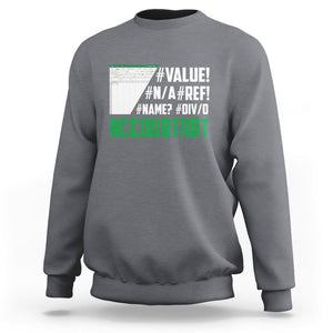 Funny Accountant Errors In Excel Sweatshirt TS09 Charcoal Printyourwear